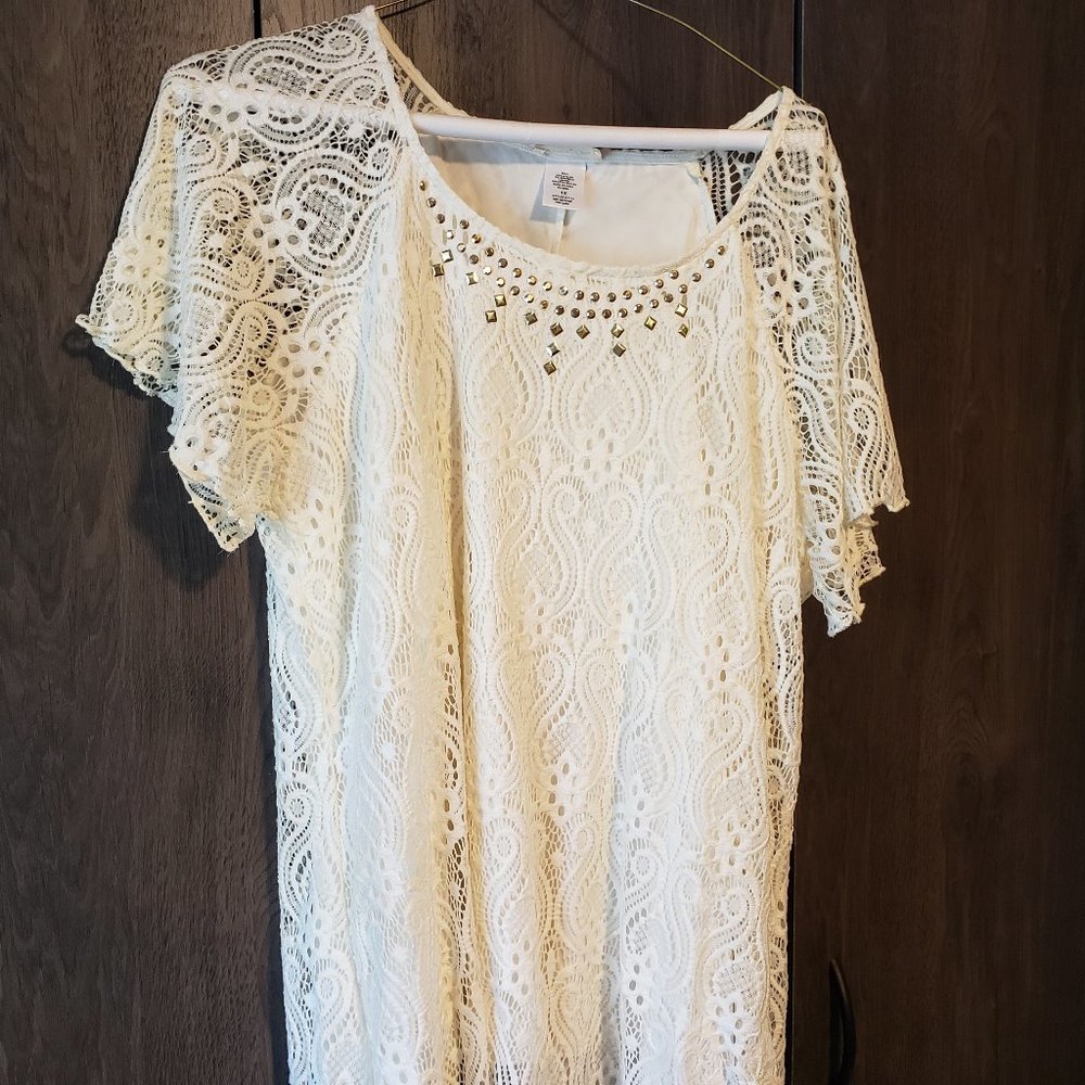 Off Whie Lace Top